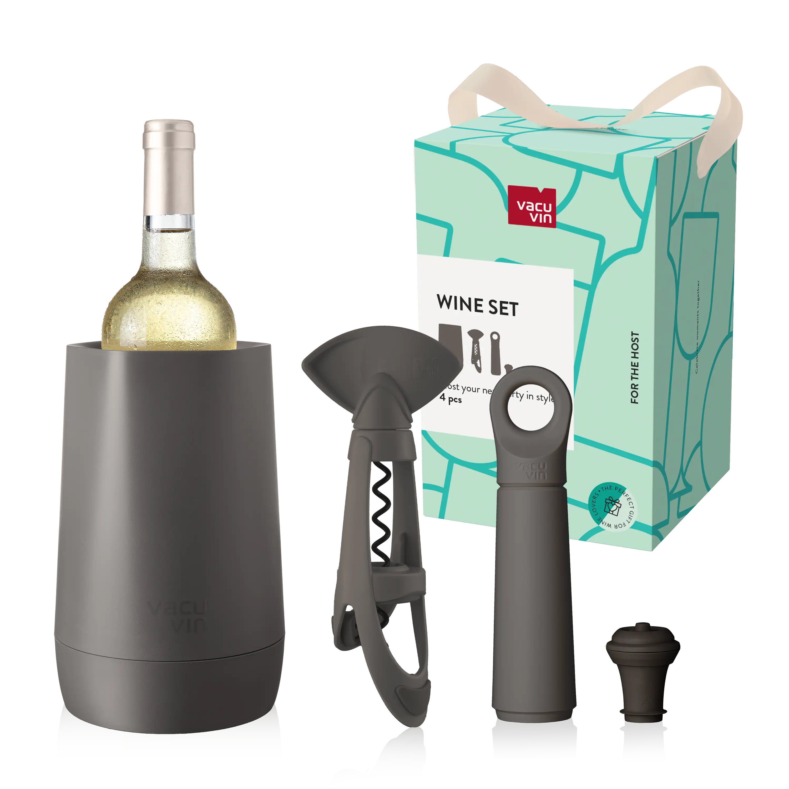 angebrochene weinflasche aufbewahren Weinzubehör Set Host Graphite