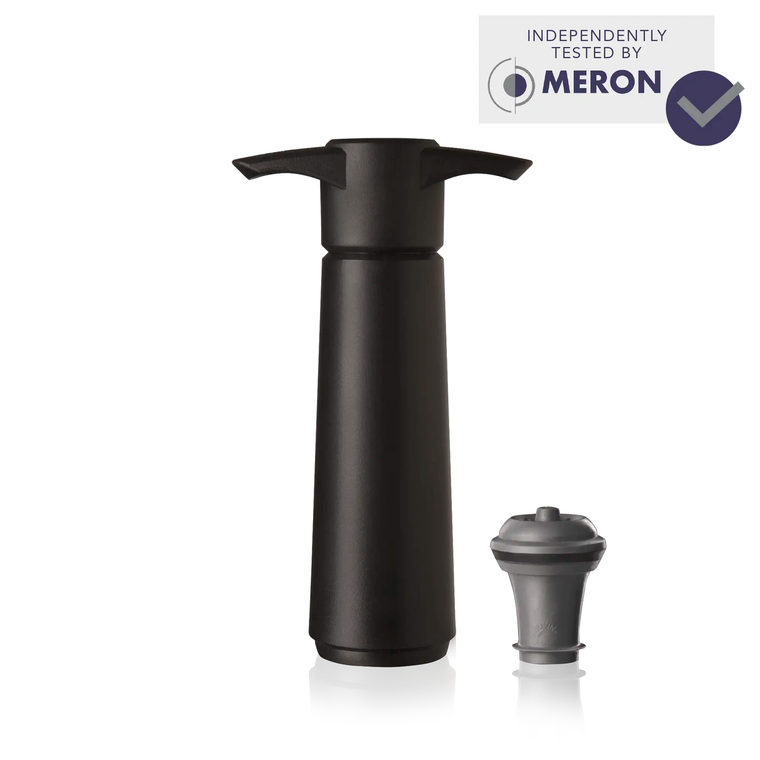 Vacu Vin Original Wine Saver black with 1 stopper with meron test claim
