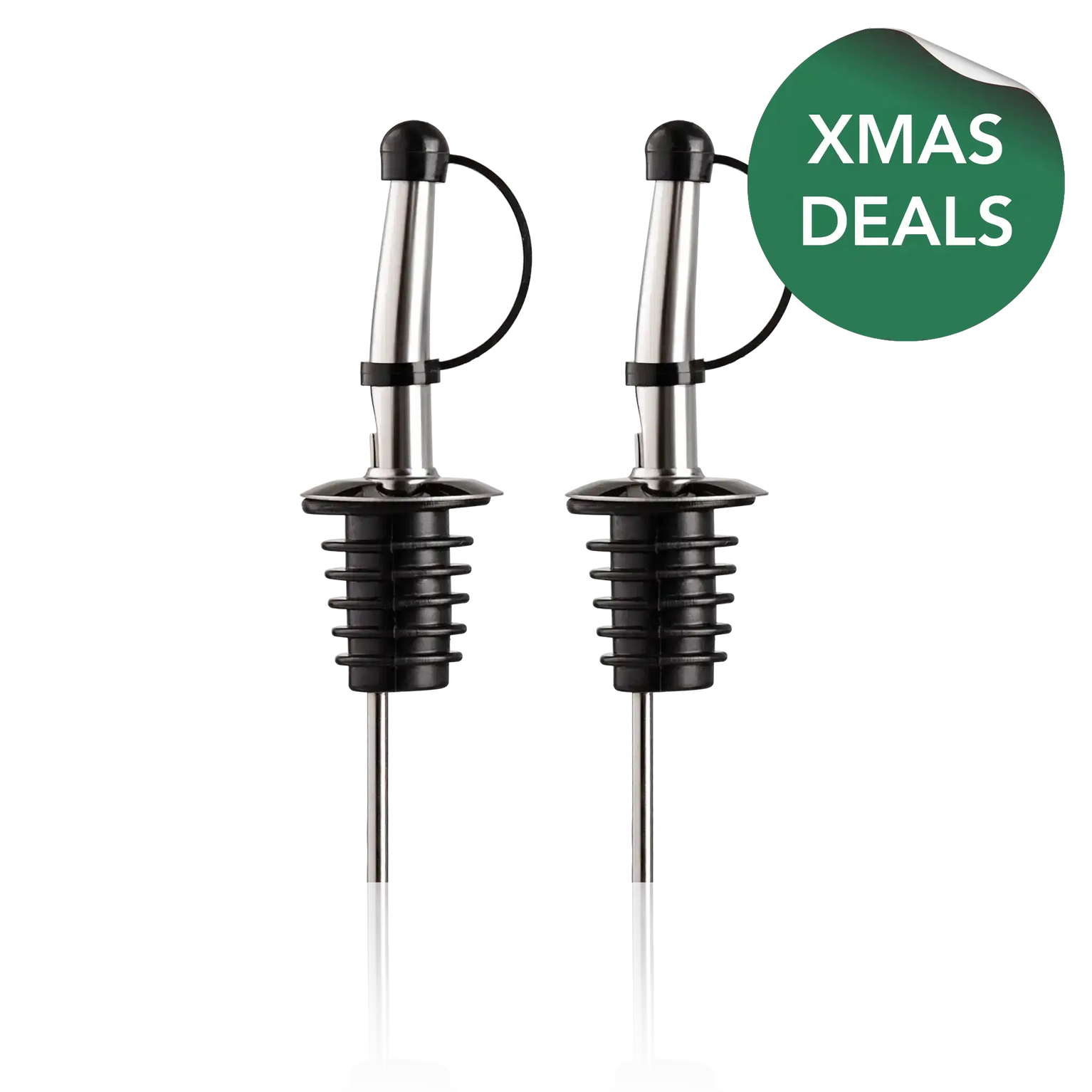 vacu vin bottle pourers with xmas deals sticker