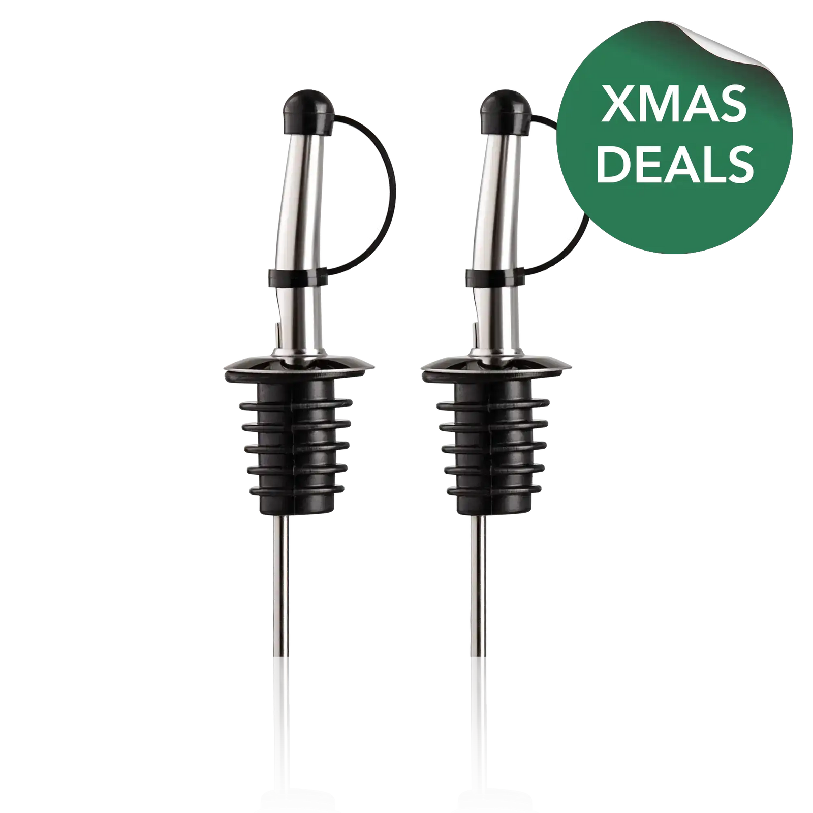 vacu vin bottle pourers with xmas deals sticker