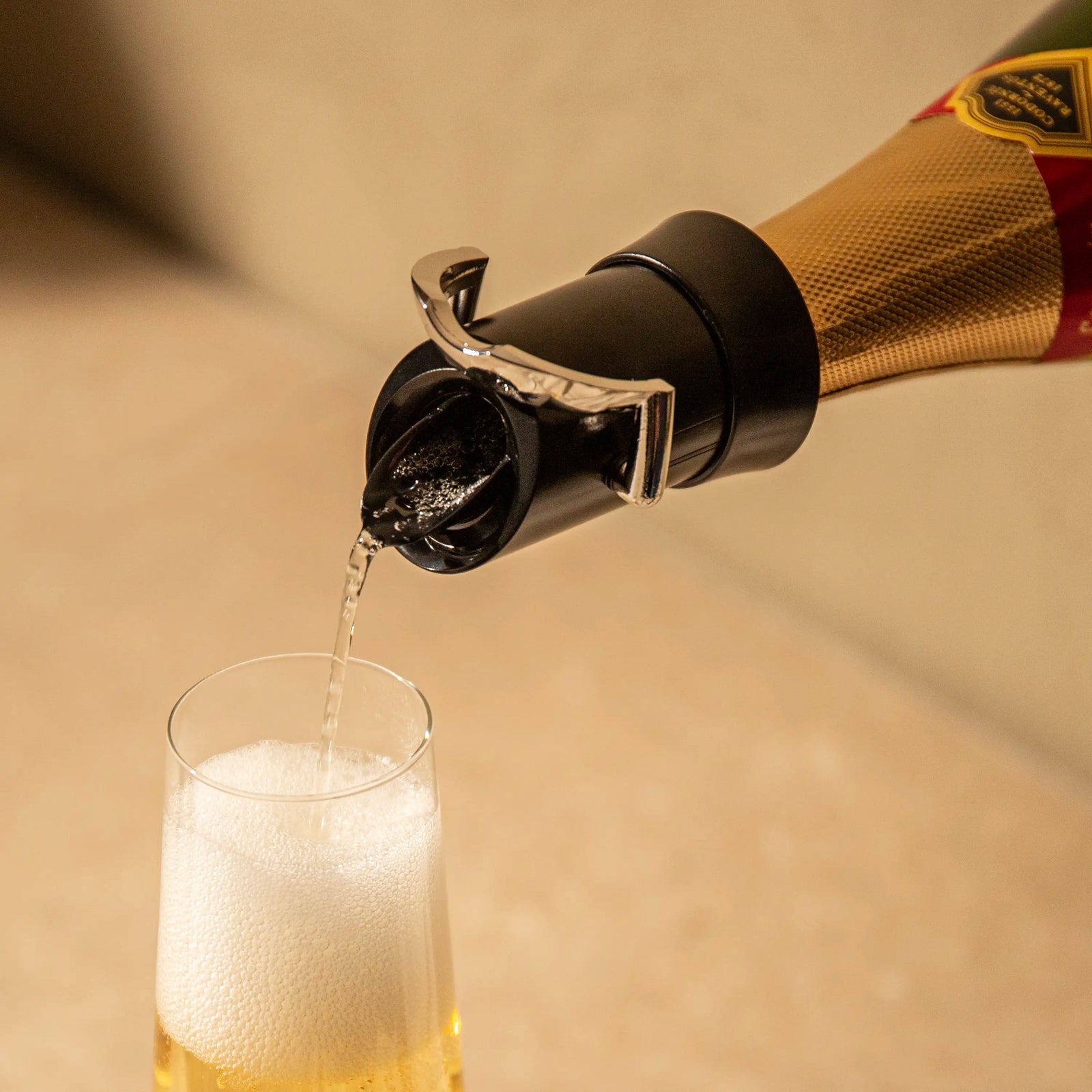 Bouchon verseur et garde champagne