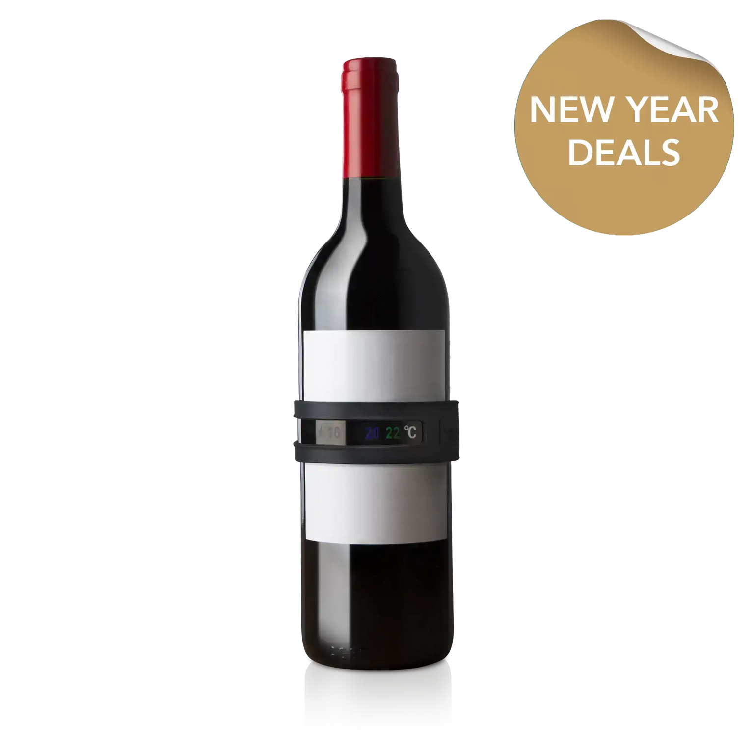 vacu vin wine thermometer with new year deal sticker