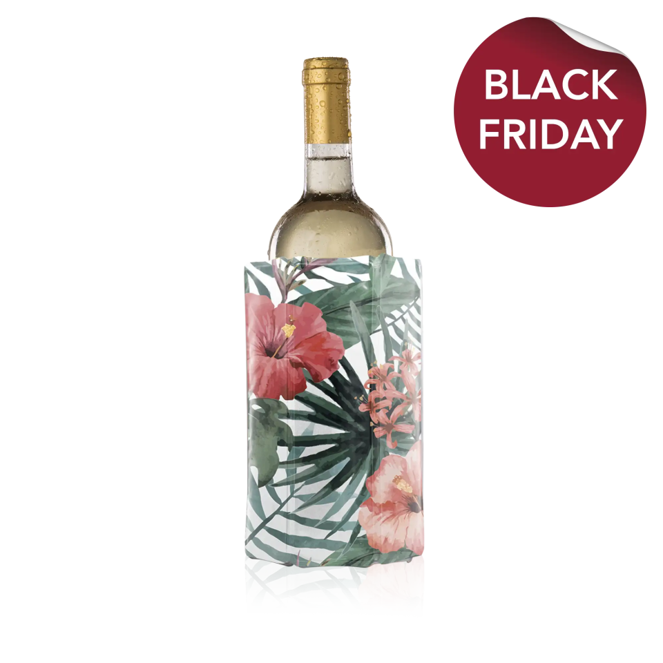 Vacu Vin Wine Cooler Sleeve botanical with black friday