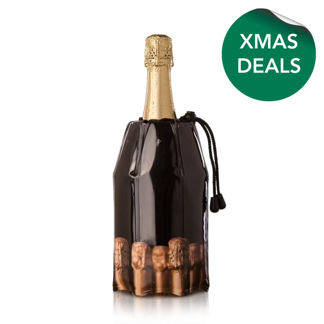 vacu vin champagne cooler bottles with xmas deals sticker