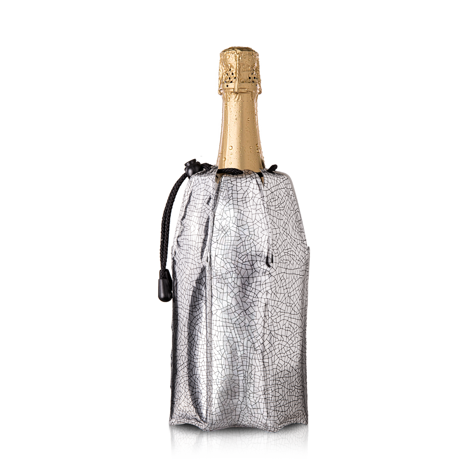 Champagne cooler sleeve silver