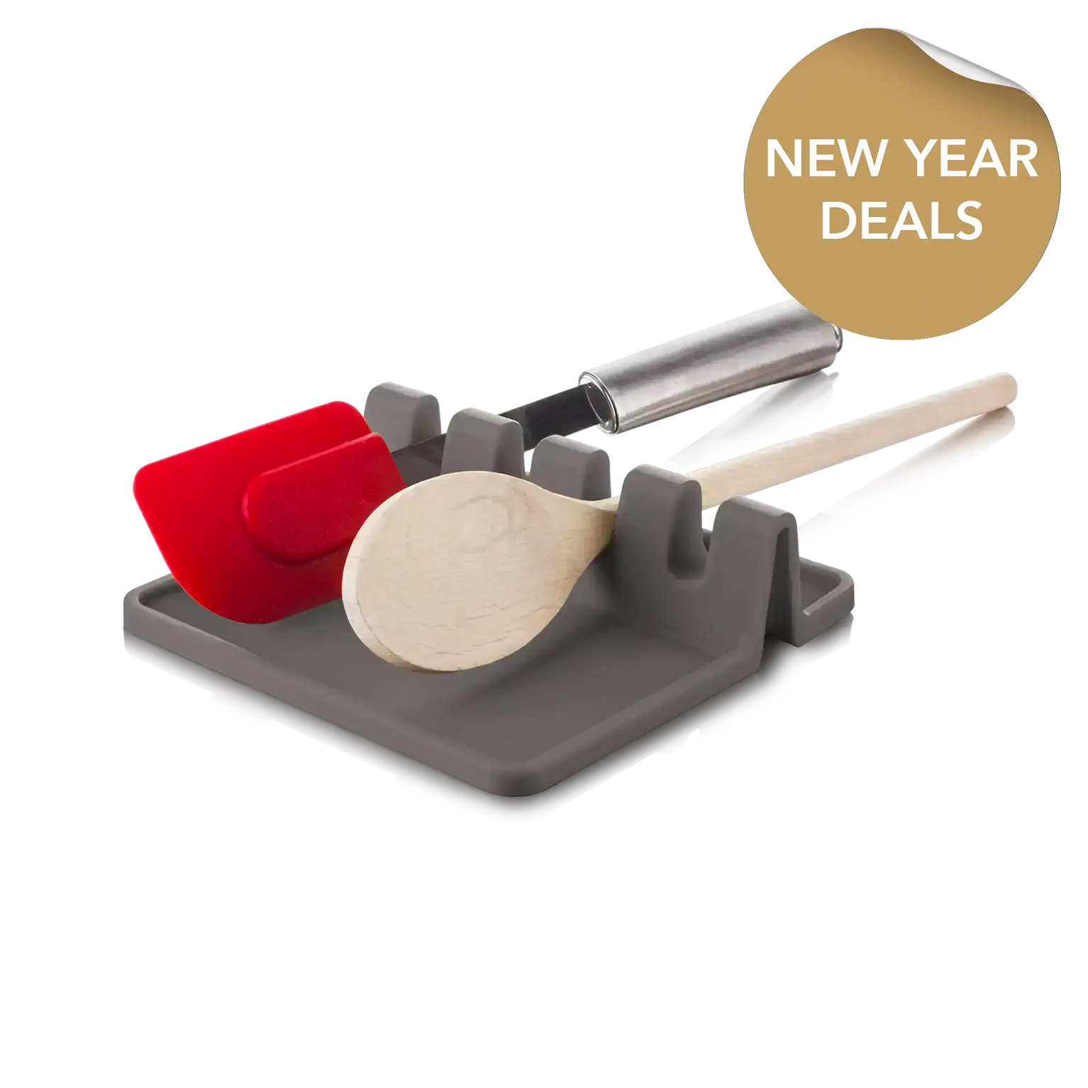 vacu vin utensil rest with new year deals stickers