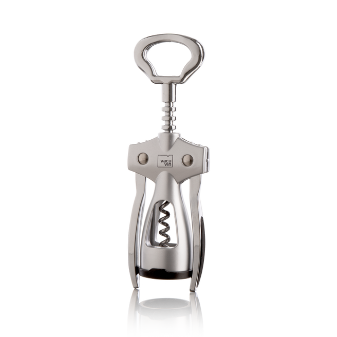 Vacu Vin Winged Corkscrew Silver