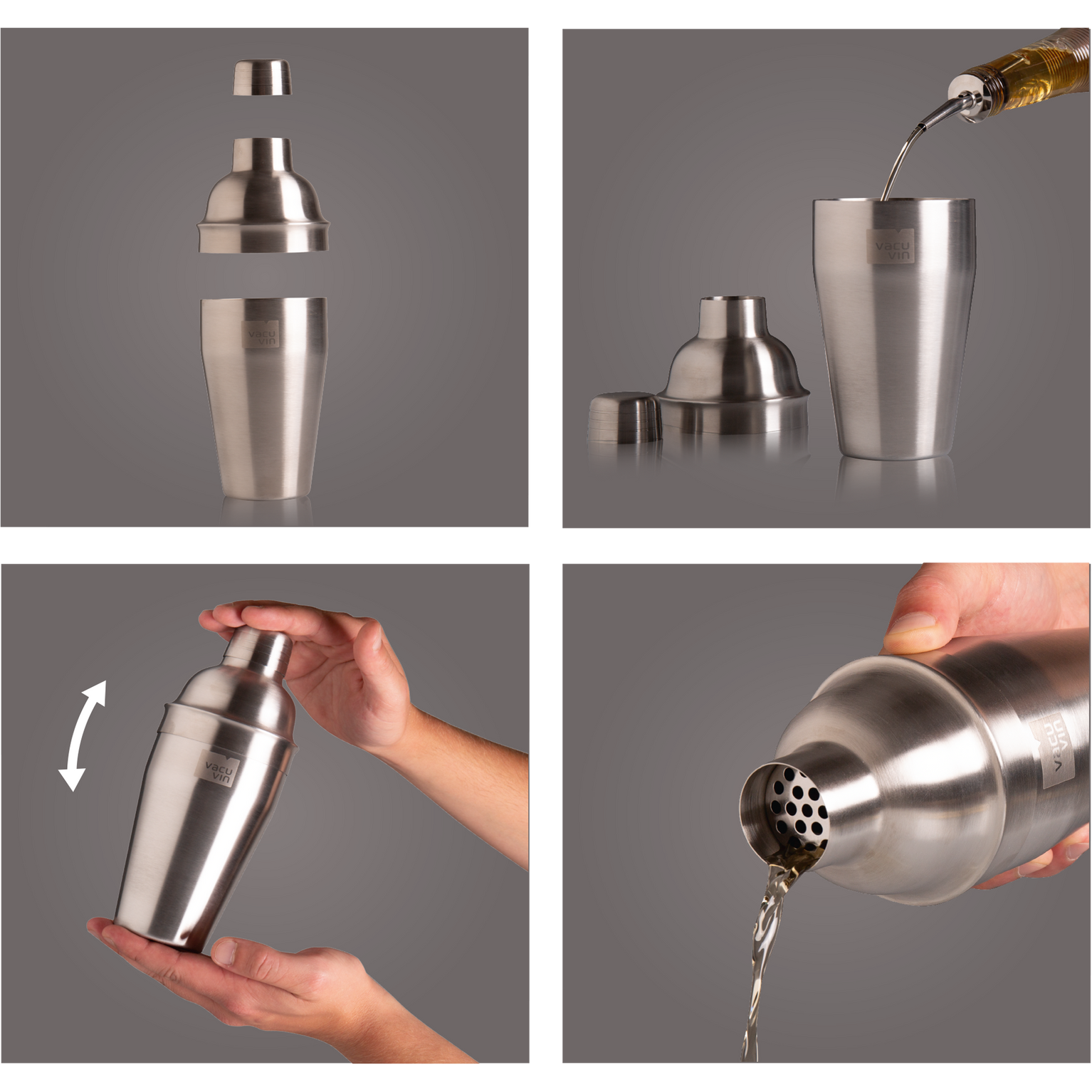 Vacu Vin Cocktail Shaker Stainless Steel