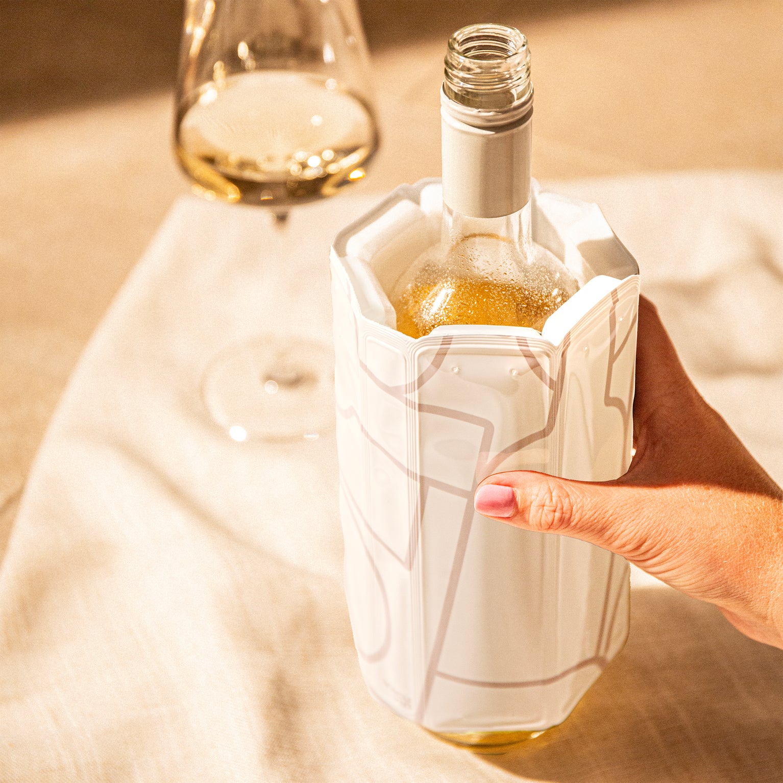 Wine Cooler Sand Patern Sleeve
