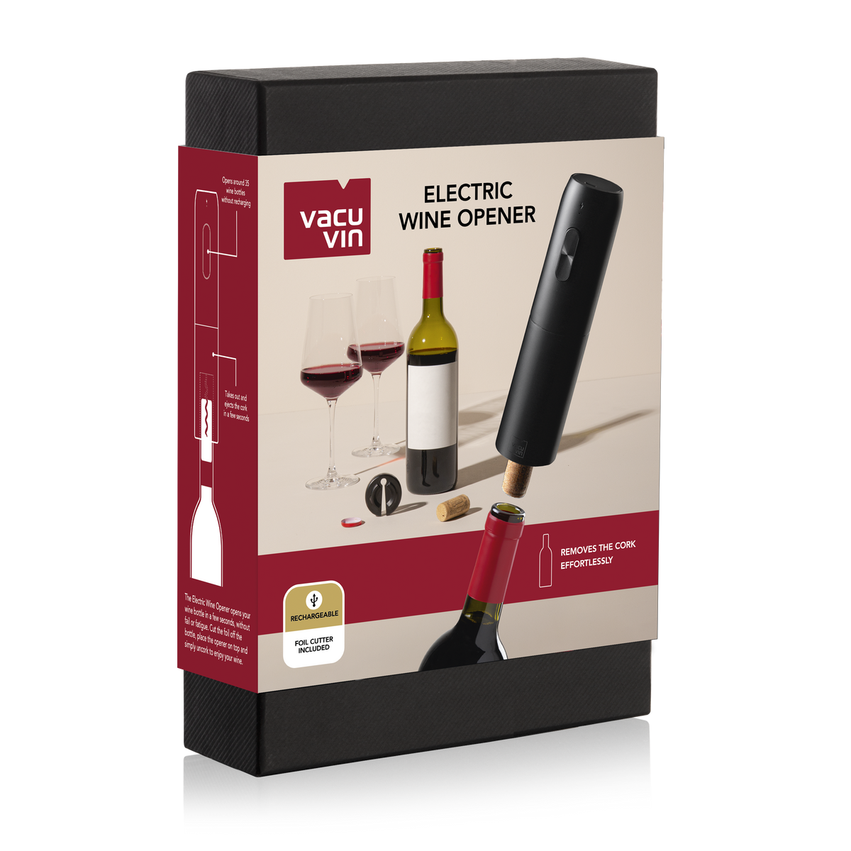 Bundle: Electric Wine Saver & Electric Wine Opener - Dutch Design that lasts