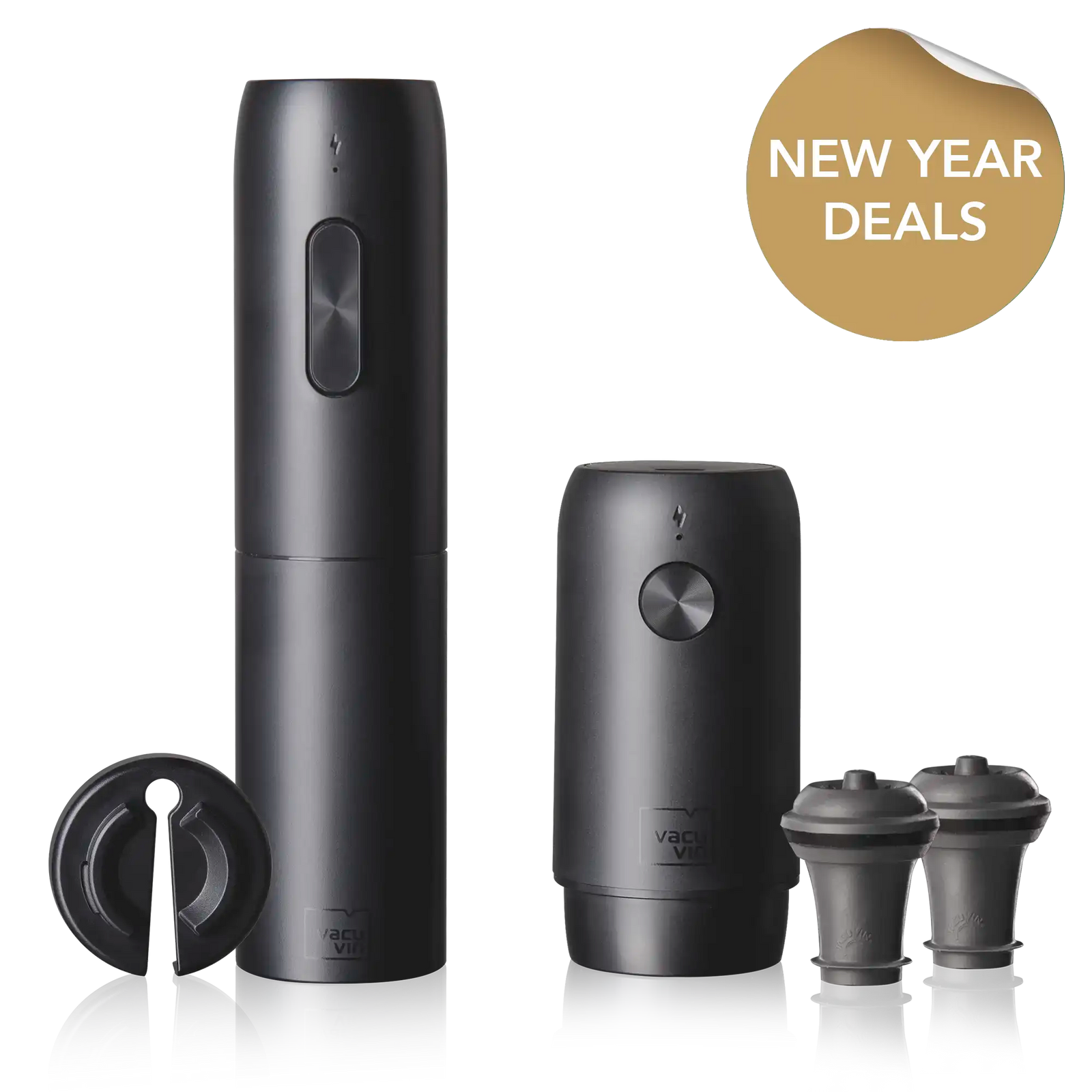 vacu vin electric wine saver and opener bundle with new year deals