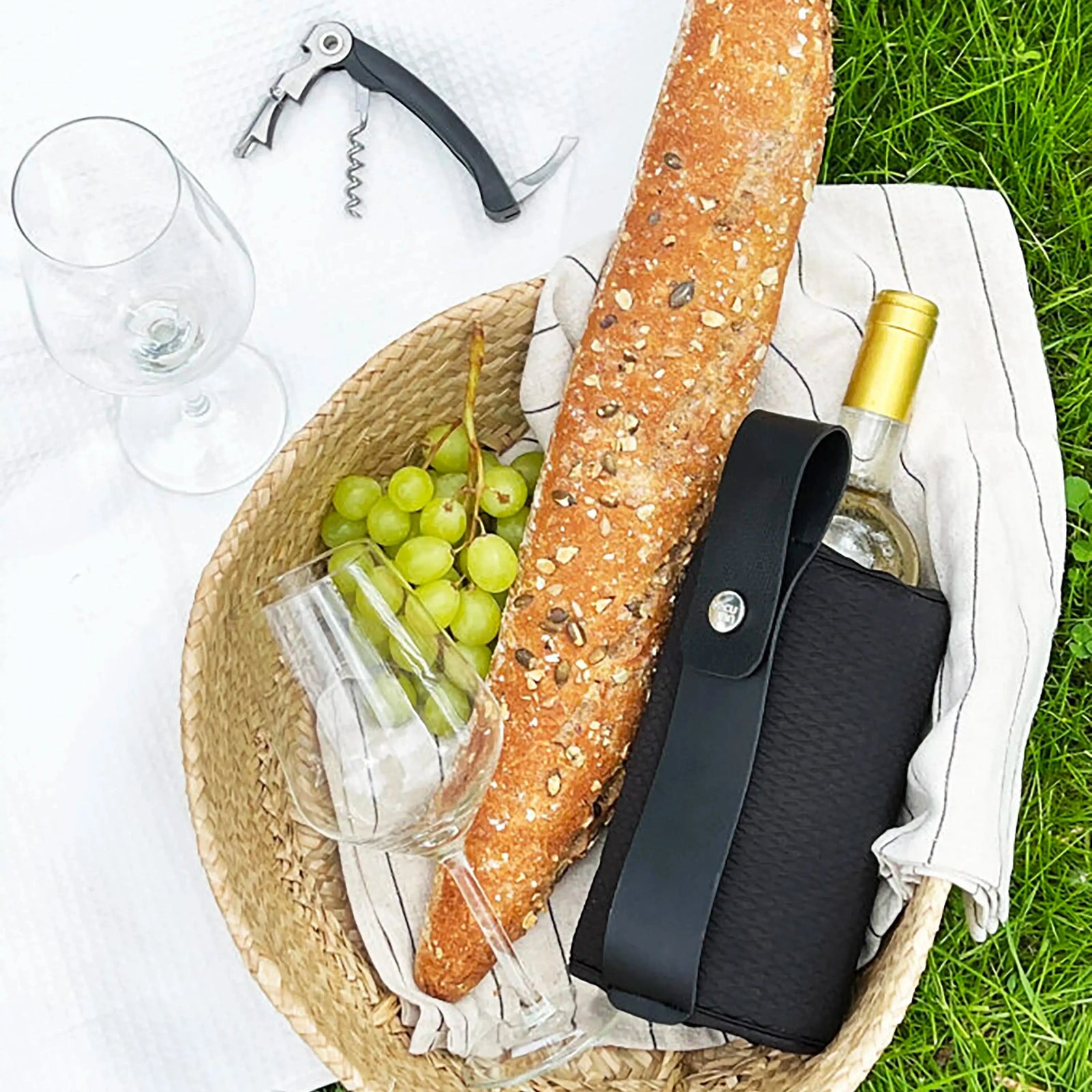 Vacu Vin Wine and Champagne Cooler Sleeve Artico