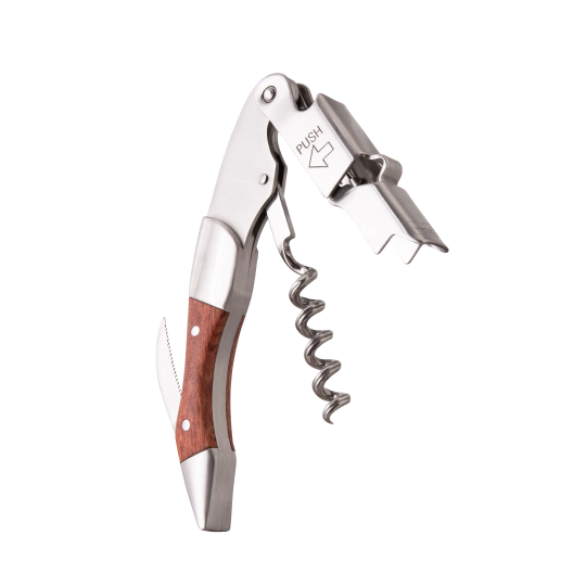 Vacu Vin waiter's corkscrew push wood