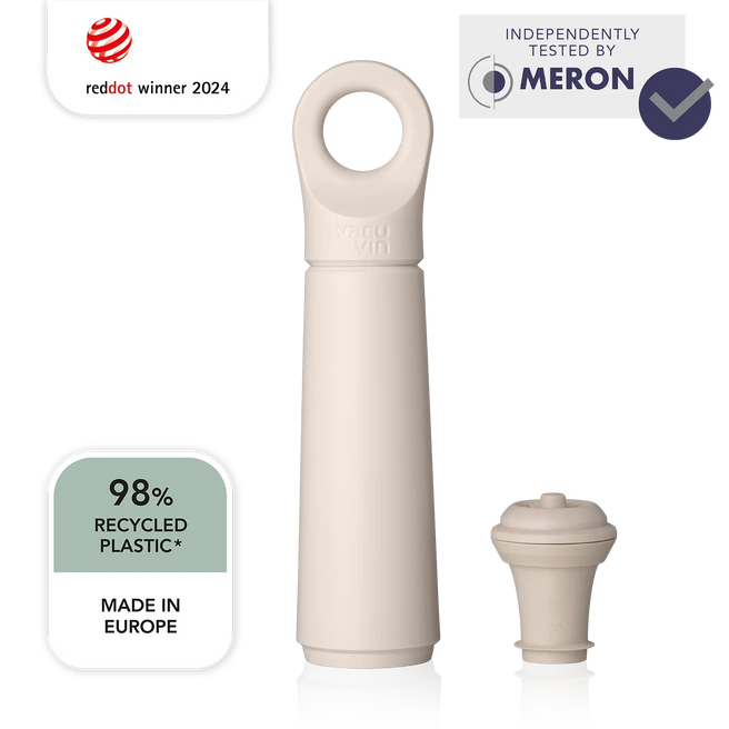 Vacu Vin Wine Saver Loop Sand with meron test claim