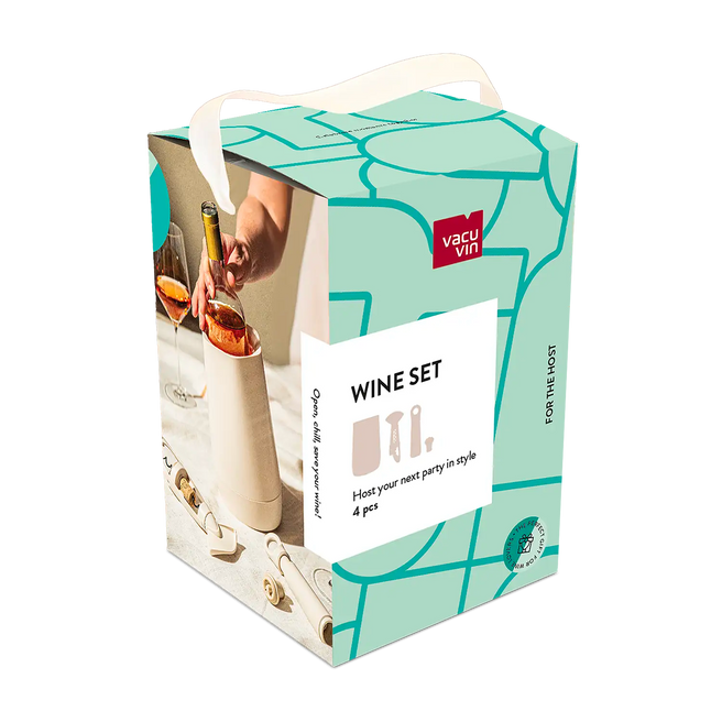 Wine set host sand from vacu vin packaging