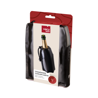 Vacu Vin Champagne cooler Sleeve Black