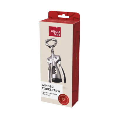 Vacu Vin Winged Corkscrew Silver