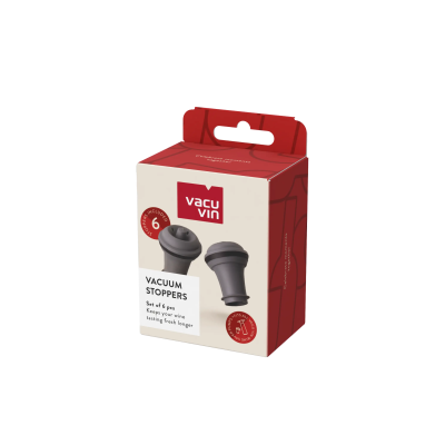 Wine Stoppers Grey, Set of 6