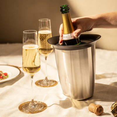 Champagne Cooler Elegant Stainless Steel