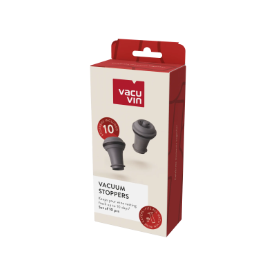 Wine Stoppers Grey, Set of 10