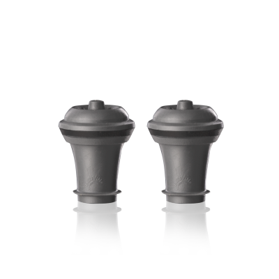 Wine Stoppers Grey, Set of 2