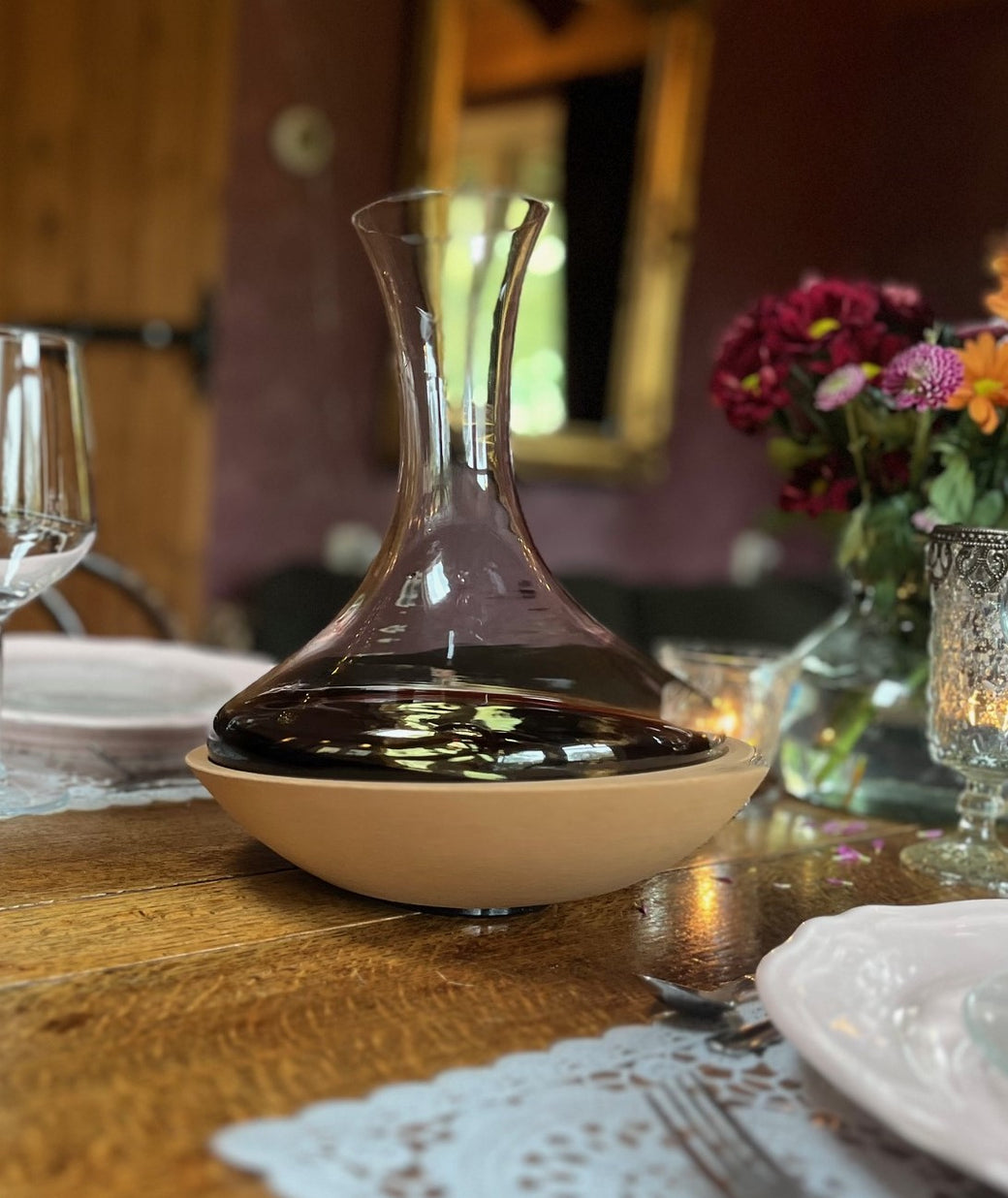 Vacu Vin Swirling Carafe Crystal | Mitra drankenspeciaalzaken Vacu Vin Swirling Carafe Crystal | Mitra drankenspeciaalzaken