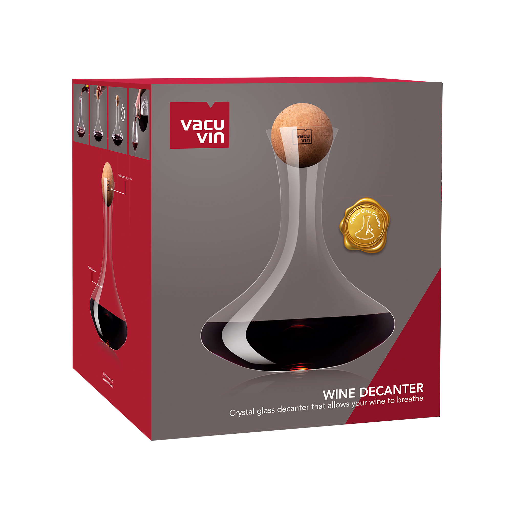 Vacu Vin Wine Pourer / Server - Clear - Set of 2, Decanting & Serving; UK  Decanter Suppliers 